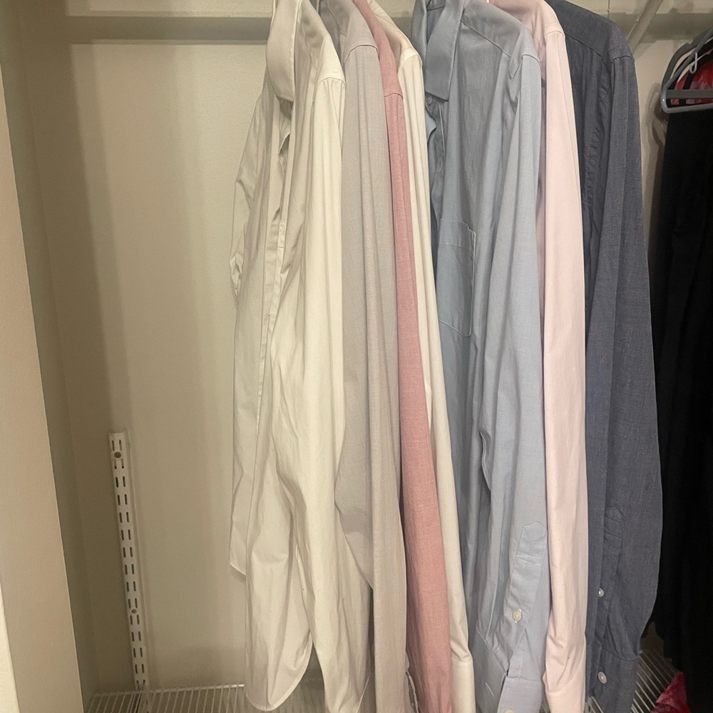 J. Crew Men's Dress Shirt Collection - White, Pink, Blue
